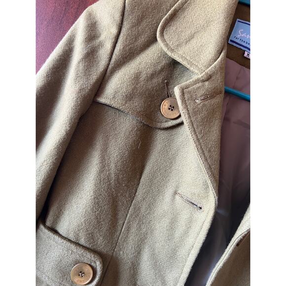 Wool Jacket Womens Medium Tan/beige - Picture 3 of 6